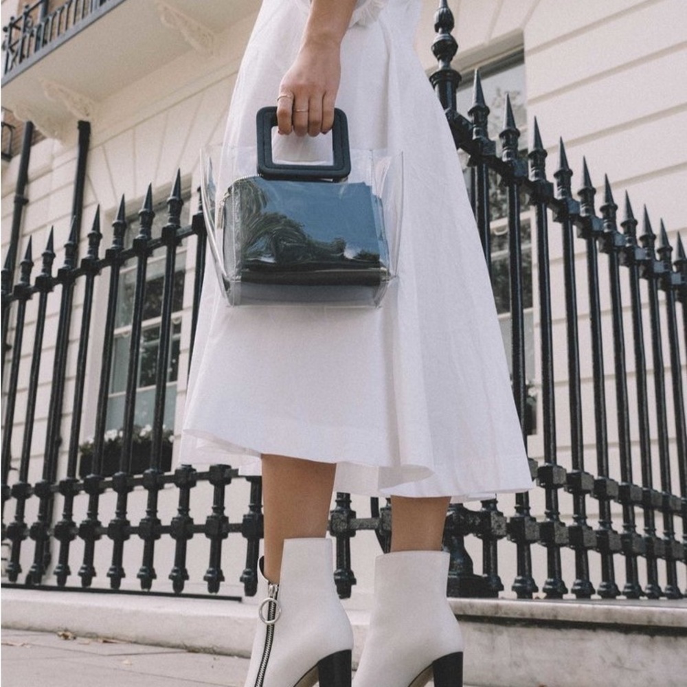 STAUD Mini Shirley Bag | Clear & Black - Picture 3 of 12